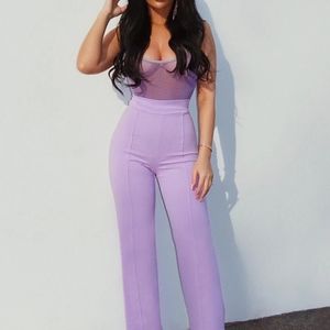 Victoria High Waisted Dress Pants - Lavender